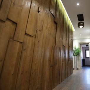 Custom wooden wall panels and wooden wall cladding for interior feature walls