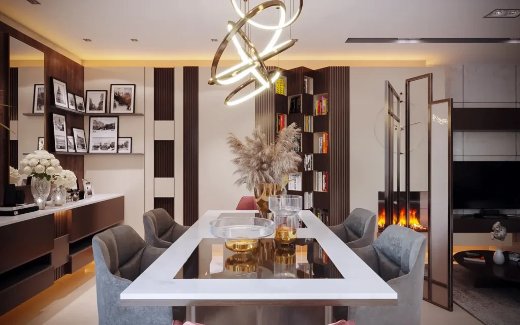 Commercial custom woodwork installation in Egypt with heavy-duty finishes executed by WOODCHURE